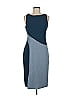 Rachel Roy 100% Polyester Color Block Blue Teal Casual Dress Size 6 - photo 1