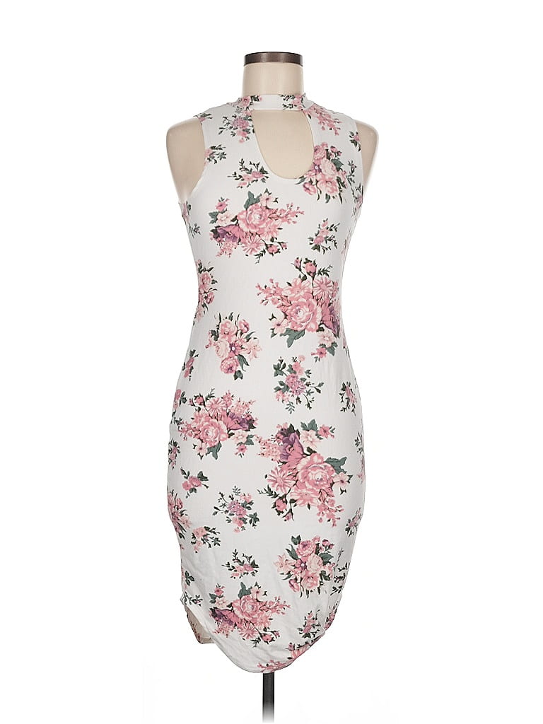 rue21 Floral Ivory Cocktail Dress Size M - 50% off | ThredUp