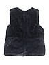 Zara Kids 100% Polyester Blue Faux Fur Vest Size 8 (big kids) - photo 2