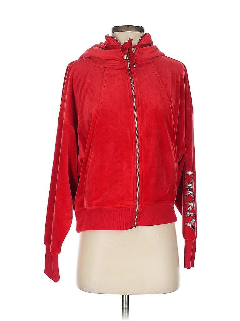 Click to view more detailed imagery on our partner's website Pre-owned Dkny Zip Up Hoodie In Red
