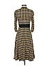 Georgiou Studio Houndstooth Brown Tan Cocktail Dress Size S - photo 2