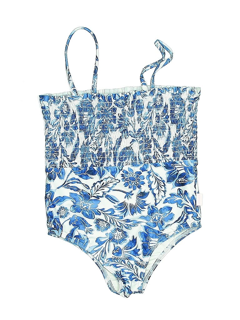 Seafolly Print Blue One Piece Swimsuit Size 6-12 mo (estimated) - photo 1