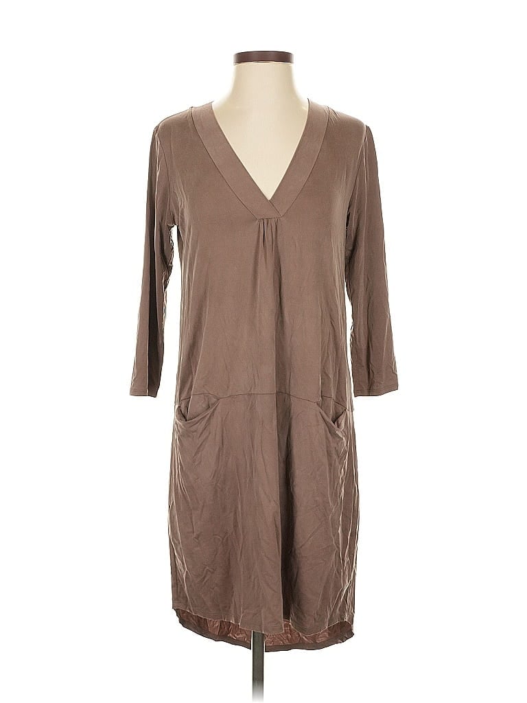 Pre-owned Left Coast By Dolan Casual Dress In Brown