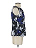 Kasper 100% Polyester Blue Sleeveless Blouse Size S - photo 4
