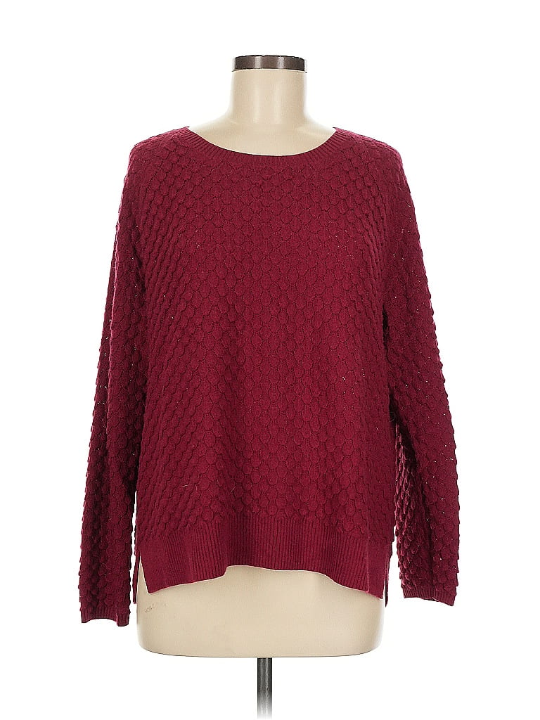 Pre-owned French Connection Pullover Sweater In Burgundy