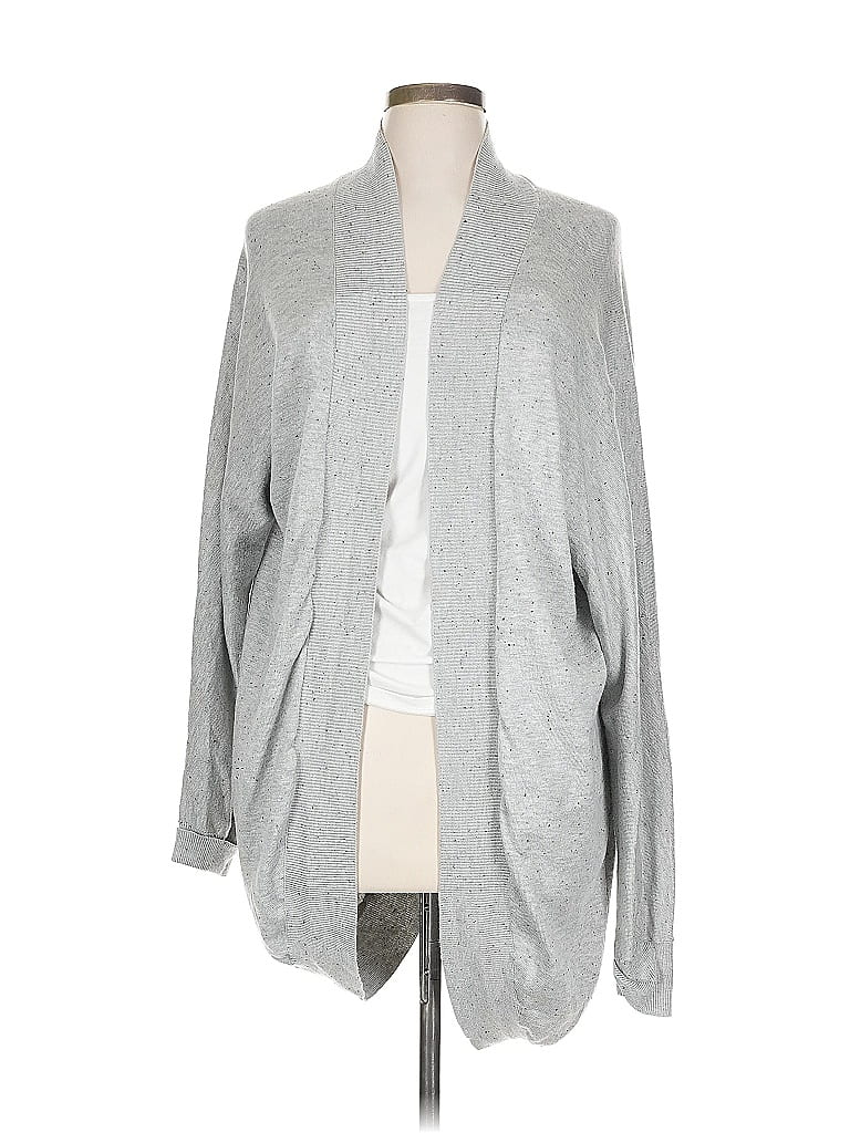 Pre-owned Alya Cardigan Sweater In Gray