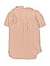 Kate Quinn Organics 100% Organic Cotton Tan Short Sleeve Onesie Size 6-12 mo - photo 2