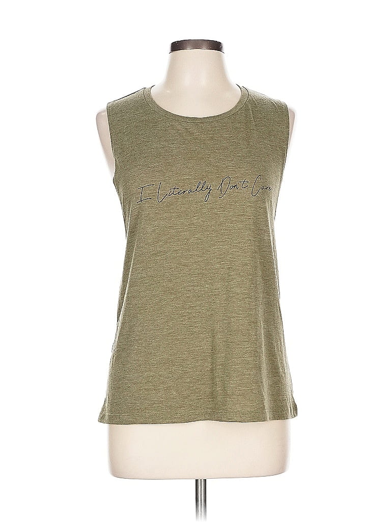 Bella + Canvas Green Sleeveless T-Shirt Size L - photo 1