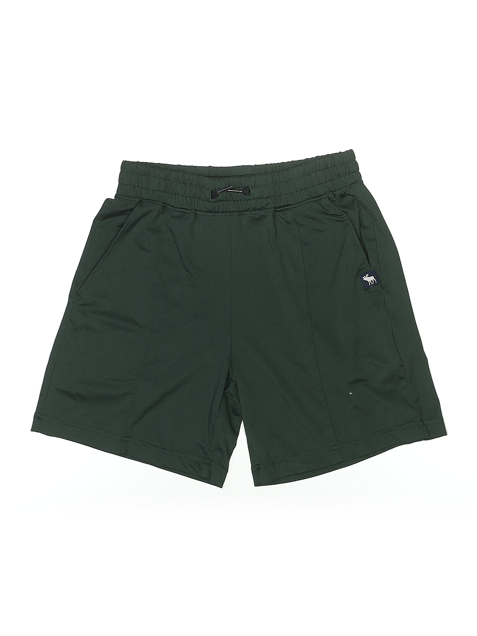Abercrombie Solid Green Athletic Shorts Size 9