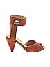 Étoile Isabel Marant Color Block Orange Brown Heels Size EU 36 - photo 1