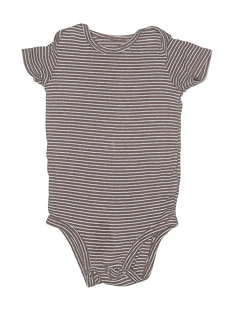 Pre-owned Carter's Babies' Short Sleeve Onesie In Brown