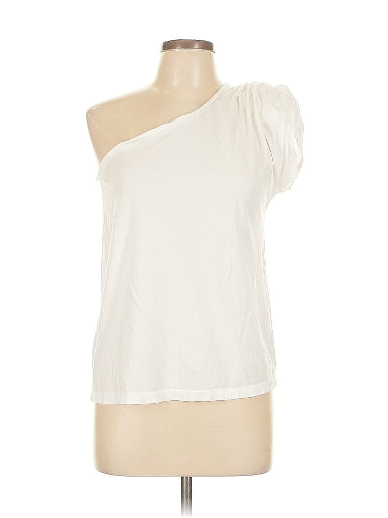St.ROCHE 100% Supima Cotton White Short Sleeve Top Size L - photo 1
