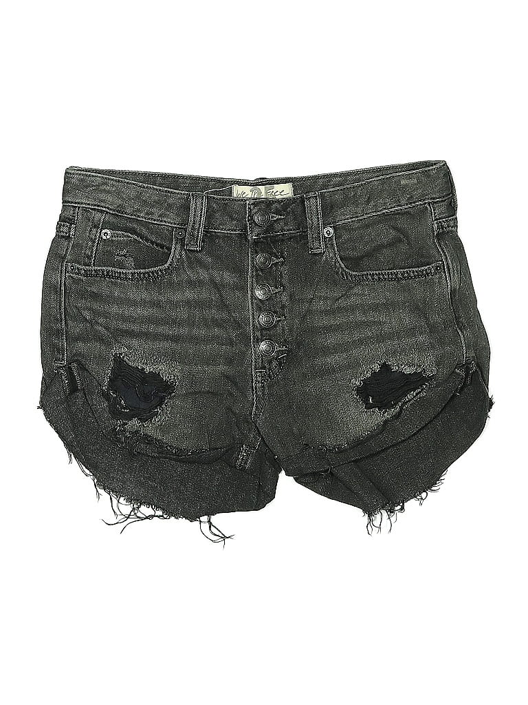 Pre-owned We The Free Denim Shorts In Gray