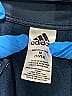 Adidas 100% Polyester Blue Track Jacket Size 10 - photo 3