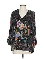 Hale Bob Long Sleeve Silk Top