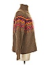 Lou & Grey for LOFT Chevron-herringbone Brown Turtleneck Sweater Size S - photo 4