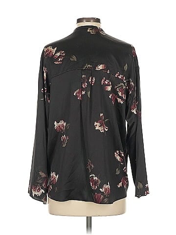 Vince. Long Sleeve Silk Top (view 2)