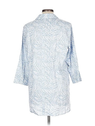 Foxcroft 3/4 Sleeve Button-Down Shirt (view 2)