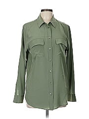Equipment Long Sleeve Silk Top