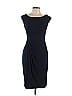 Connected Apparel Solid Blue Cocktail Dress Size 10 - photo 1