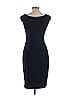 Connected Apparel Solid Blue Cocktail Dress Size 10 - photo 2