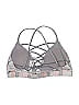 Victoria Sport Chevron-herringbone Gray Swimsuit Top Size M - photo 2