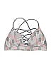 Victoria Sport Chevron-herringbone Gray Swimsuit Top Size M - photo 1