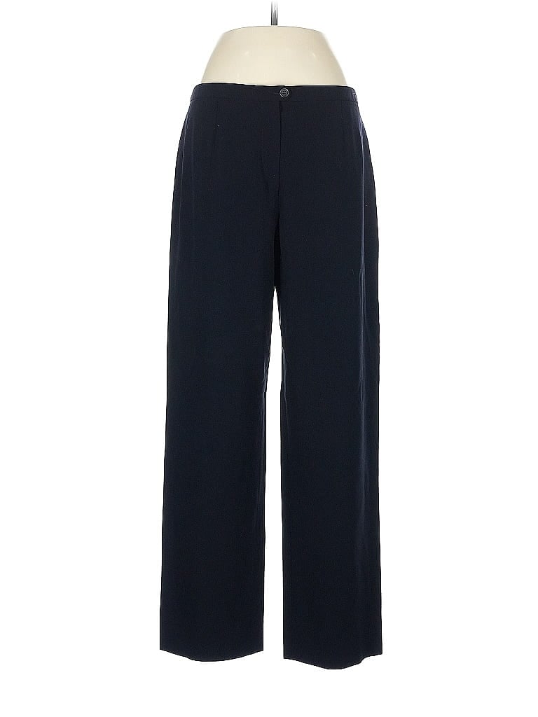 Giorgio Armani Blue Wool Pants Size EU (IT) 44 / US 8 - photo 1