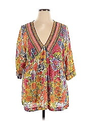 Johnny Was 3/4 Sleeve Blouse
