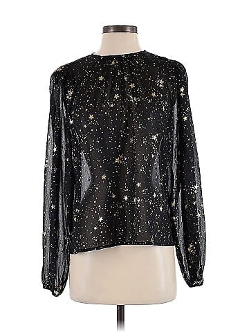 Aqua Long Sleeve Blouse (view 1)