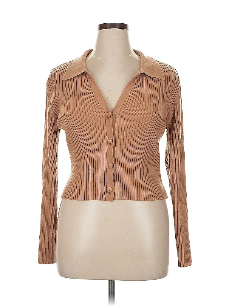 Pre-owned Aerie Cardigan Sweater In Brown