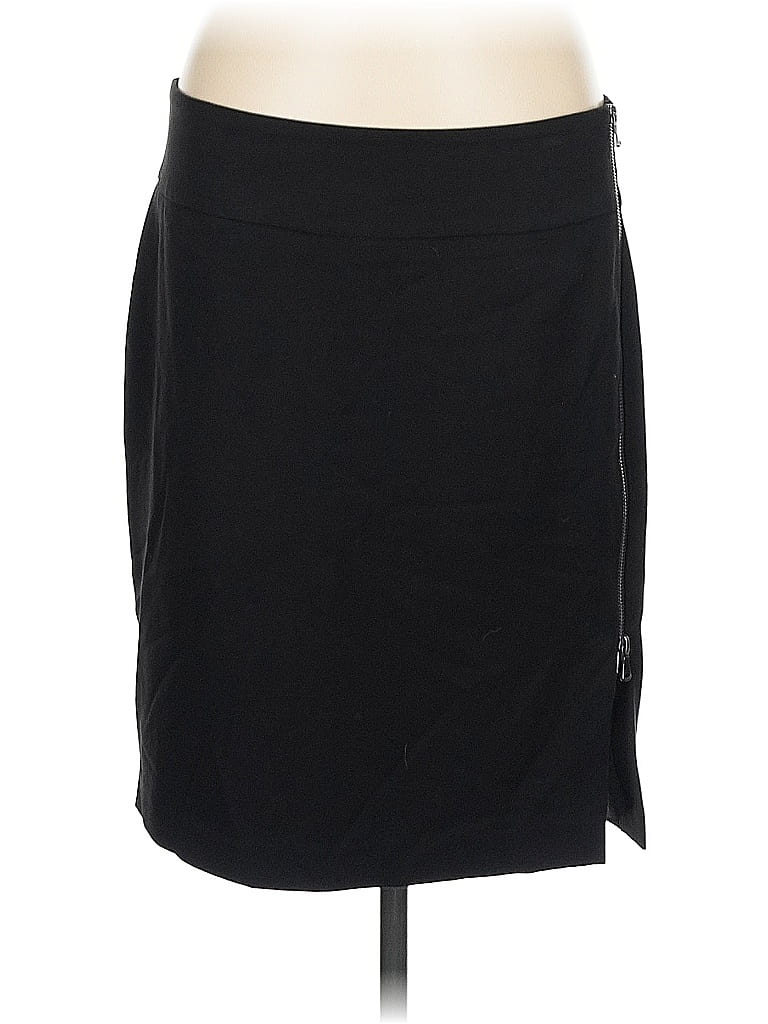 Anne Klein Solid Black Casual Skirt Size 8 - photo 1