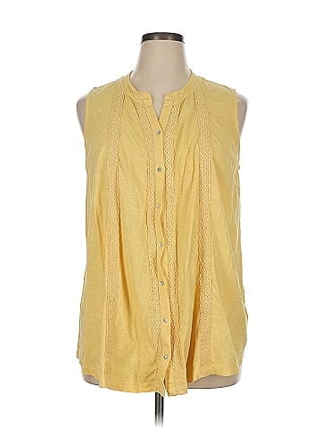 LOGO by Lori Goldstein Sleeveless Blouse (view 1)