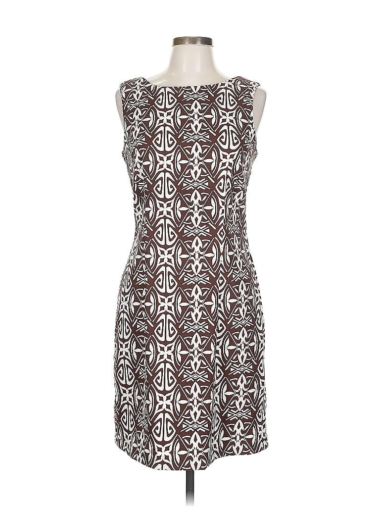 Pre-owned Ab Studio Cocktail Dress In Brown