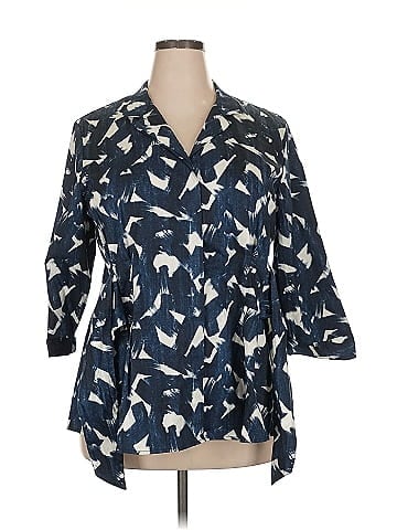 Nic + Zoe 3/4 Sleeve Button-Down Shirt (view 1)
