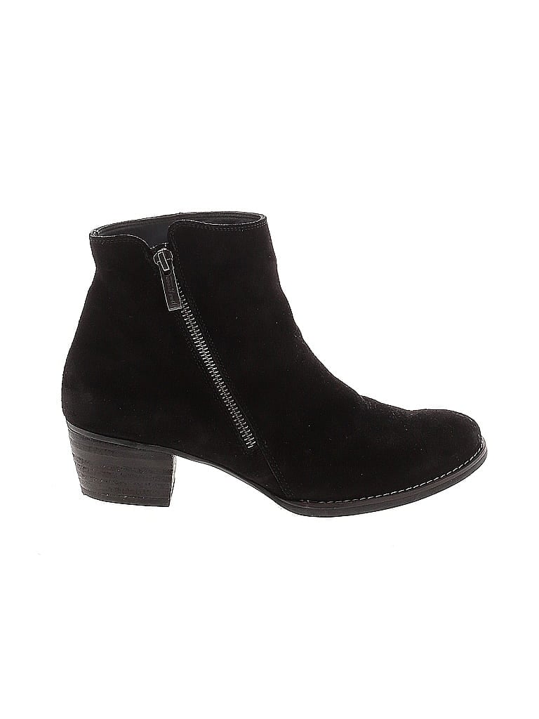 Paul Green 100% Leather Black Ankle Boots Size UK 4 1/2 / US 6 1/2 - photo 1