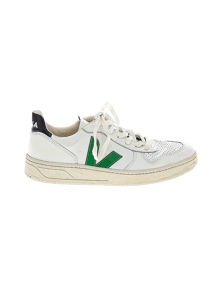 VEJA 100% Leather White Sneakers Size 9 - photo 1