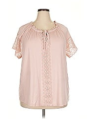Cable & Gauge Short Sleeve Blouse