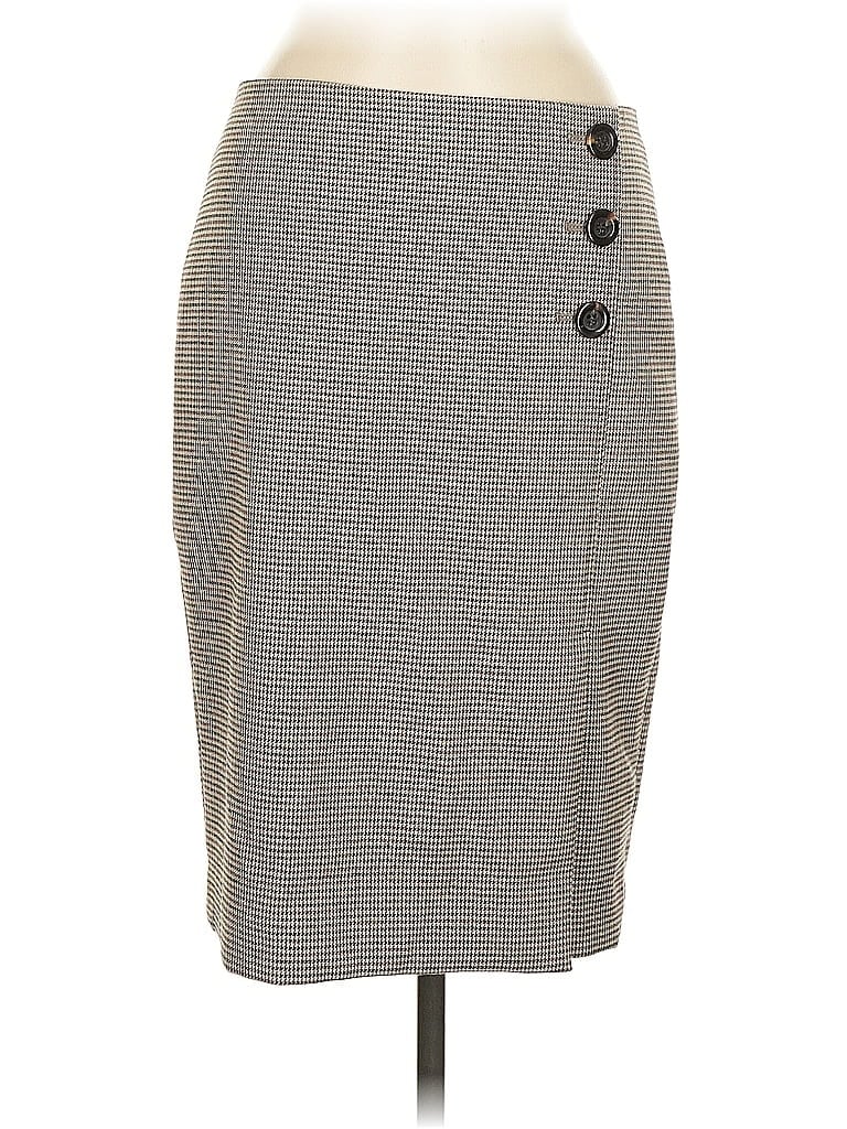 Pre-owned Ann Taylor Casual Skirt In Gray