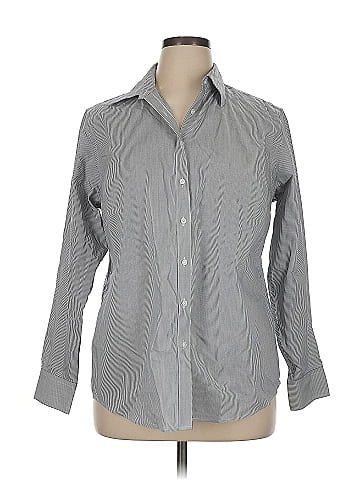 Jones New York Signature Long Sleeve Button-Down Shirt (view 1)