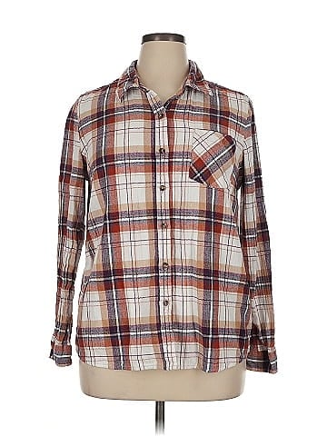 Natural Reflections Long Sleeve Button-Down Shirt (view 1)