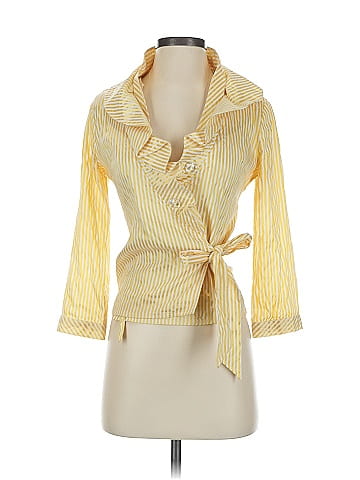 Gracia 3/4 Sleeve Button-Down Shirt (view 1)