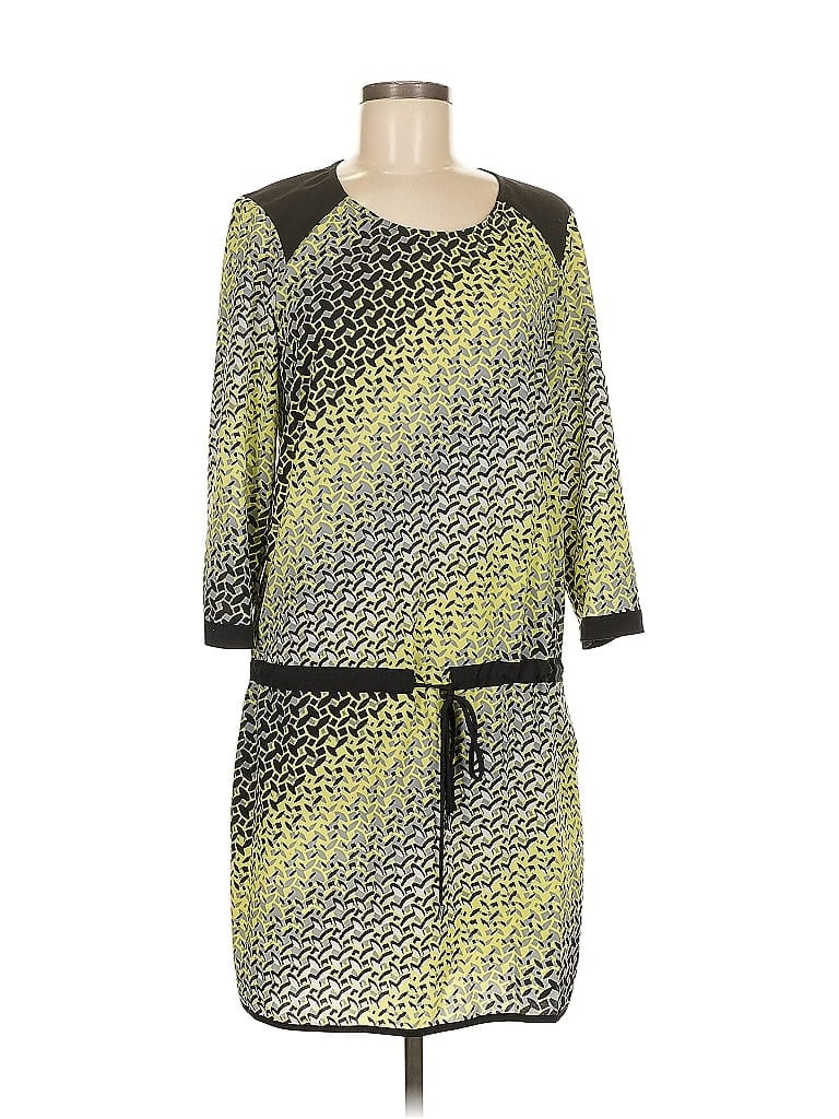 Hale Bob Graphic Green Casual Dress Size M - photo 1