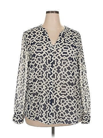 INC International Concepts Long Sleeve Blouse (view 1)