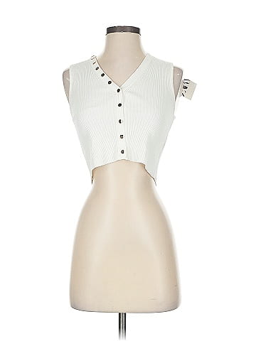 Zara Sleeveless Button-Down Shirt (view 1)