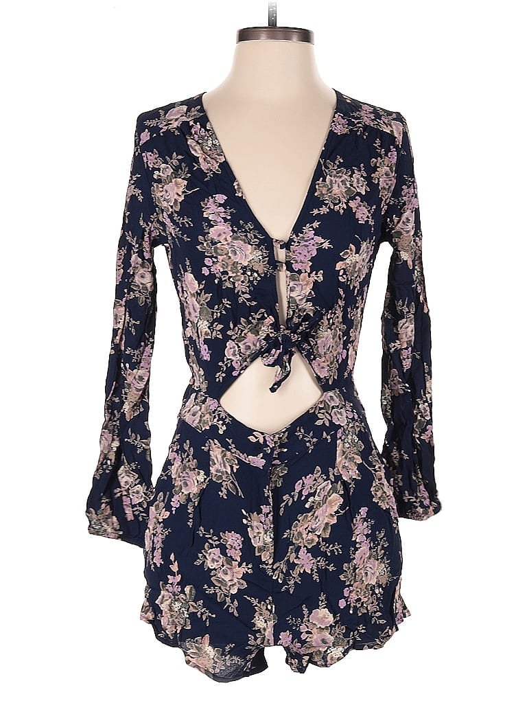 Pre-owned Flynn Skye Romper In Blue