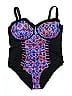 Swimsuits for all Graphic Black One Piece Swimsuit Size 30 - photo 1