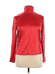 Linda Allard Ellen Tracy Long Sleeve Silk Top