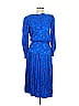 Maggy London 100% Silk Blue Casual Dress Size 8 - photo 1