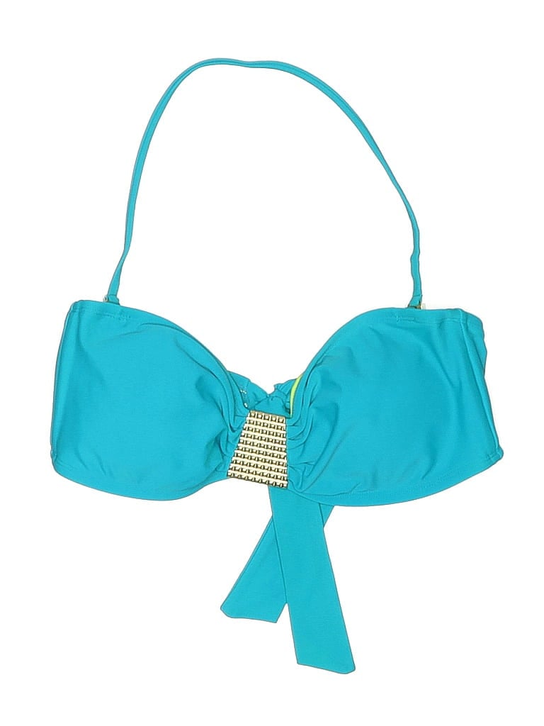Xhilaration Teal Swimsuit Top Size L - photo 1